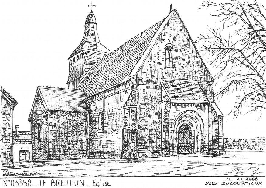 N 03358 - LE BRETHON - église